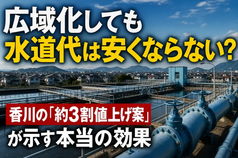 地域の暮らしを支える浄水施設と水道管。