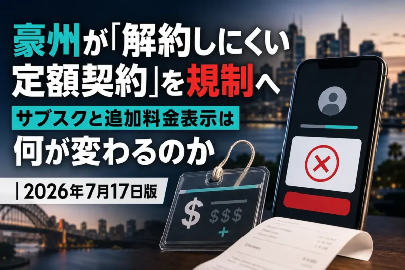 定額契約の解約と料金表示をイメージしたスマートフォン画面。