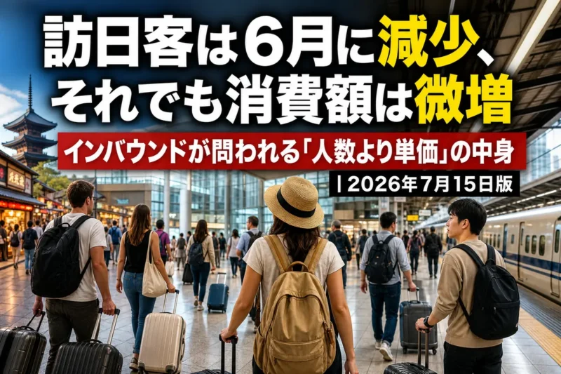 空港に到着した訪日旅行者と日本の観光地をイメージした写真。